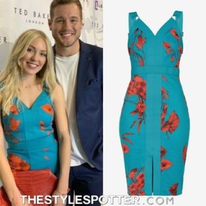 ❌SOLD ❌Ted Baker Jordja Fantasia Panel BodyCon